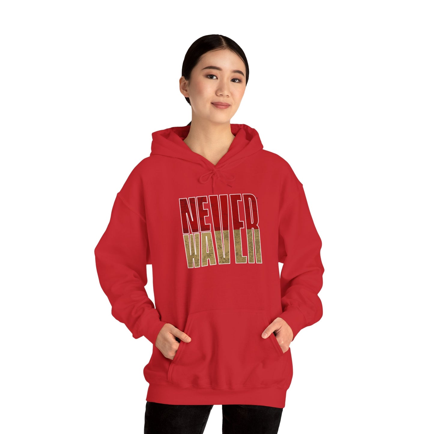 San Francisco Fans Never Waver Unisex Heavy Blend™ Hooded Sweatshirt