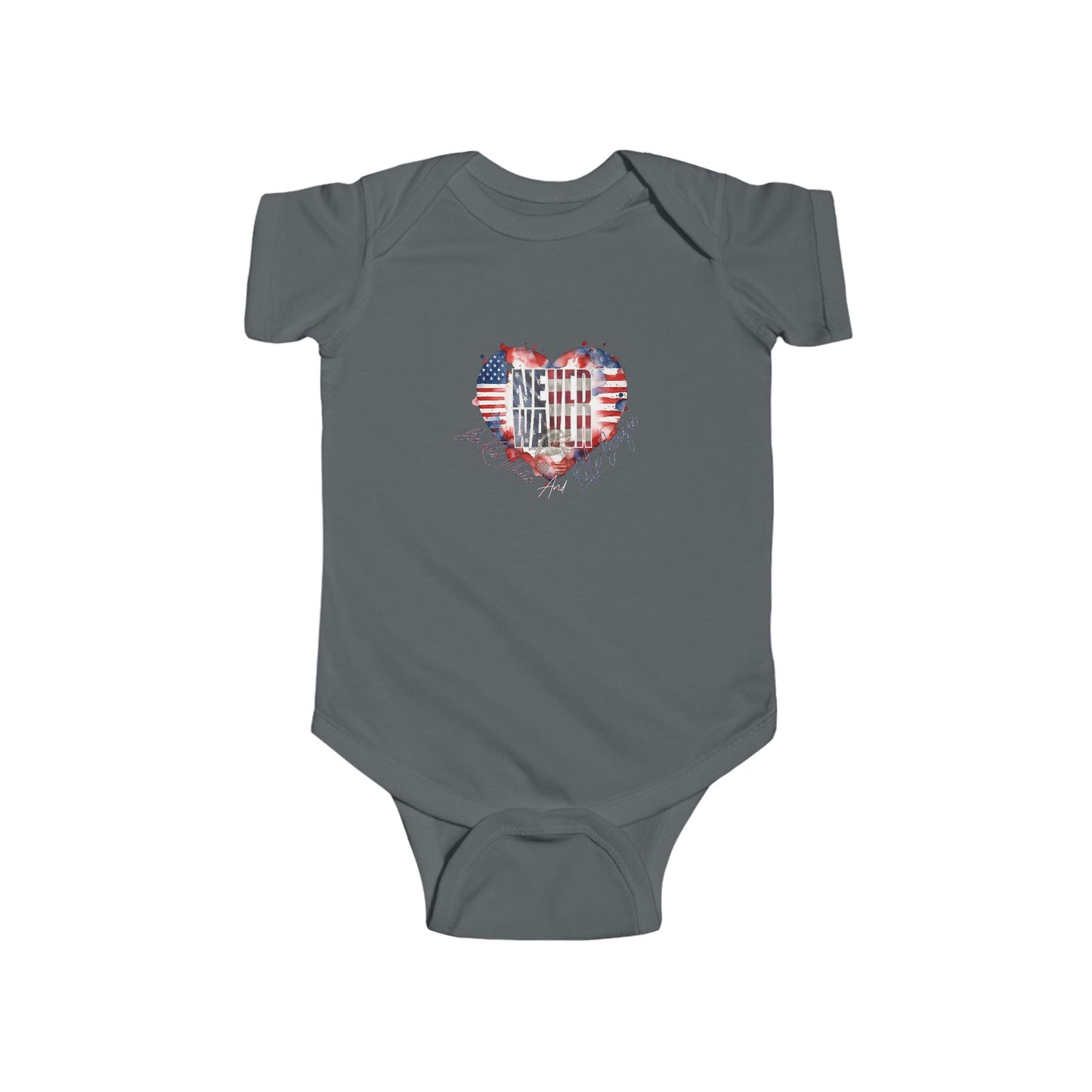 Never Waver Be Red White and a Little Bougie Infant Fine Jersey Bodysuit