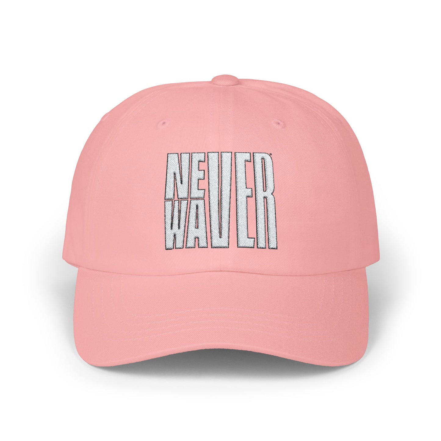 Never Waver  Embroidered Classic Dad Cap