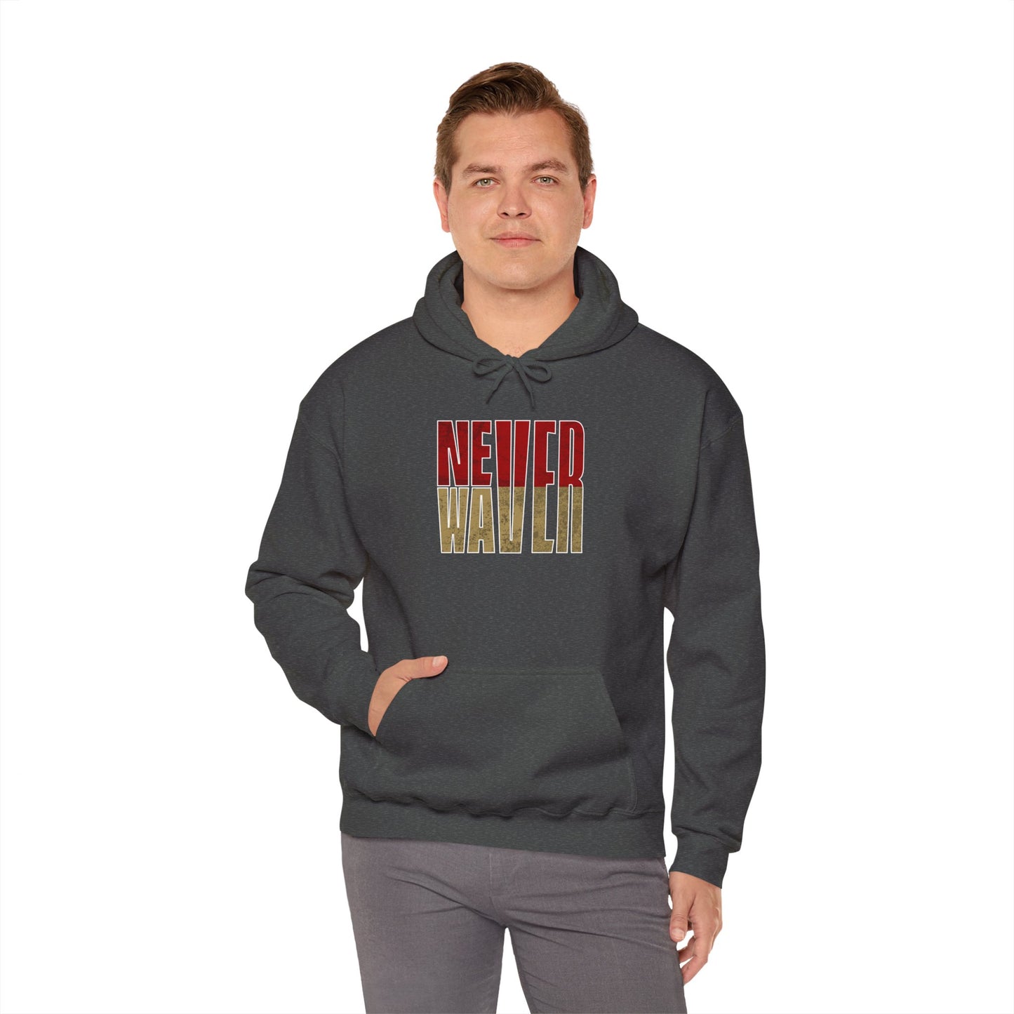 San Francisco Fans Never Waver Unisex Heavy Blend™ Hooded Sweatshirt