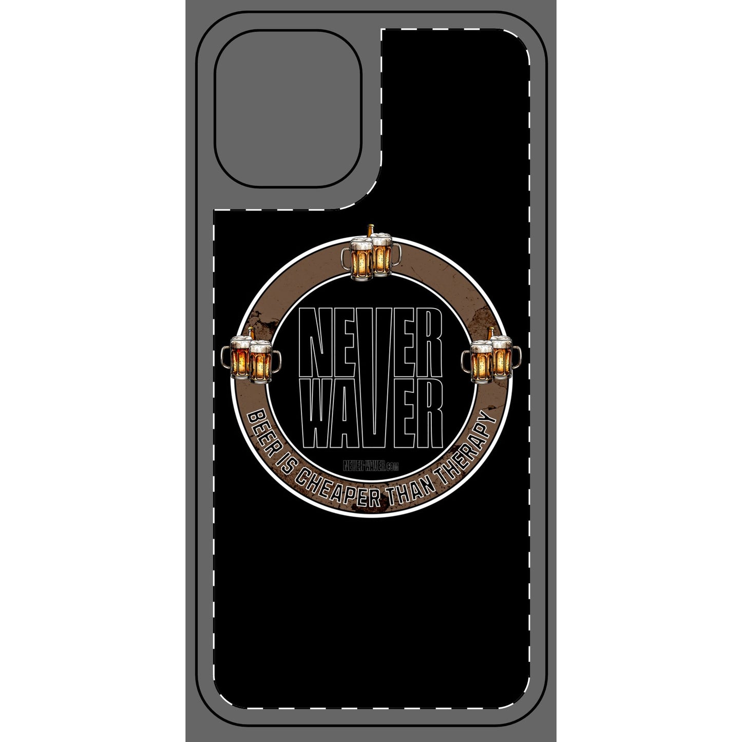 Never Waver Phone Skin - Beer Lover's Accessory