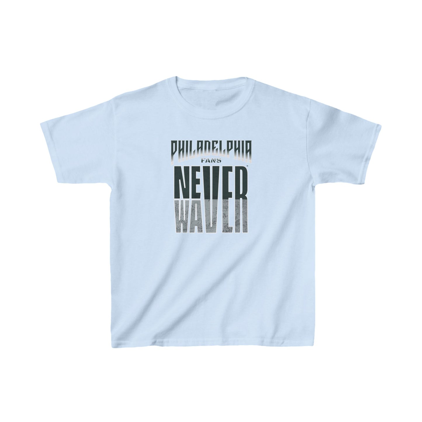 Philadelphia Fans Never Waver Kids Heavy Cotton™ Tee