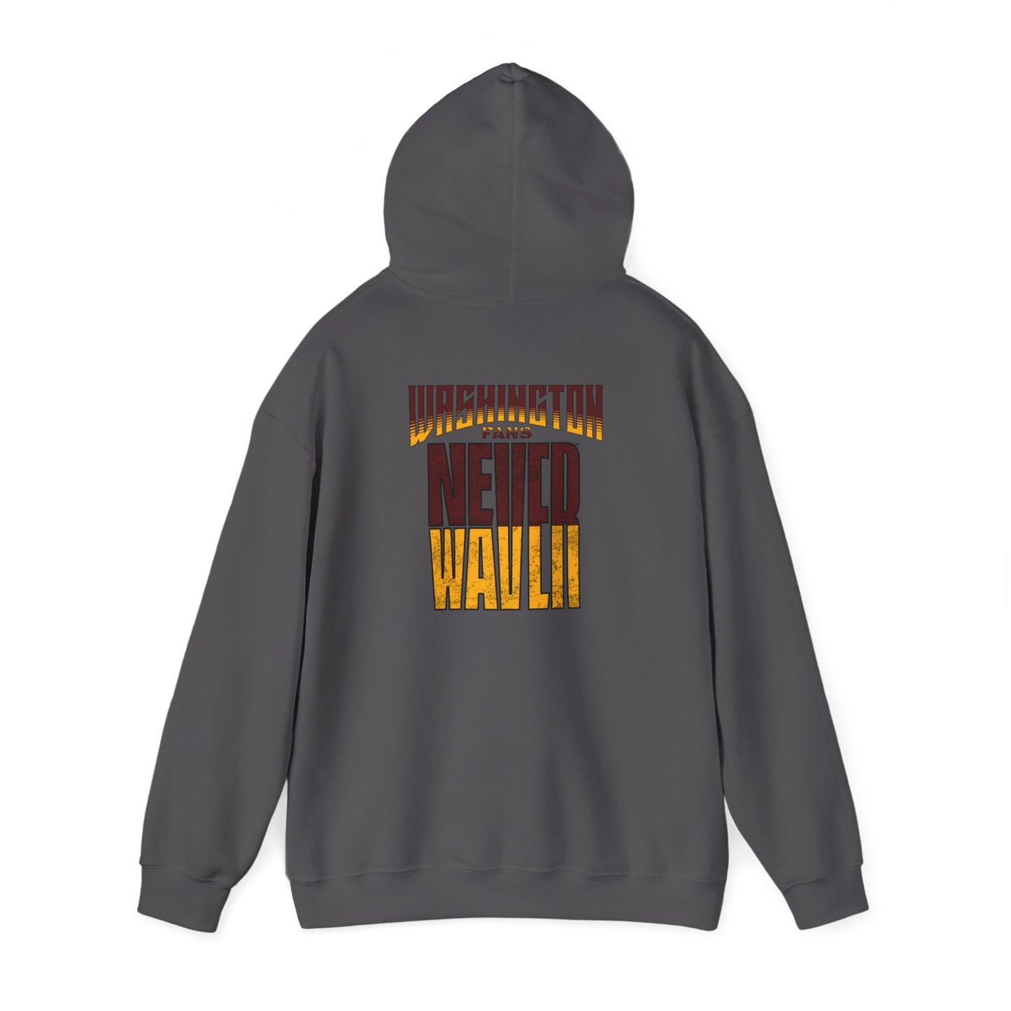 Washington Fans Never Waver Unisex Heavy Blend™ Hooded Sweatshirt