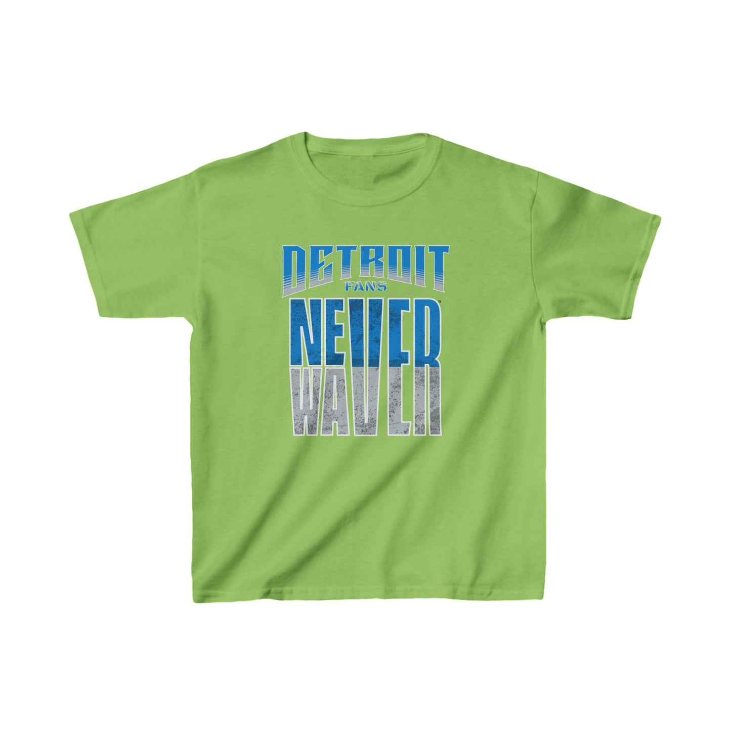 Detroit Fans Never Waver Kids Heavy Cotton™ Tee