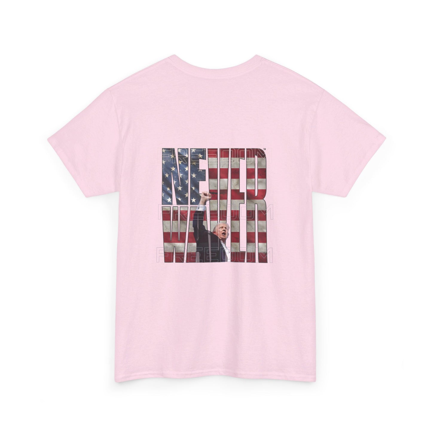 Never Waver Trump Fist Pump Unisex Heavy Cotton Tee