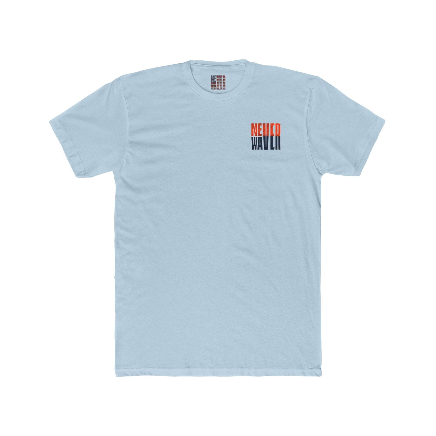 Denver Fans Never Waver Unisex Cotton Crew Tee