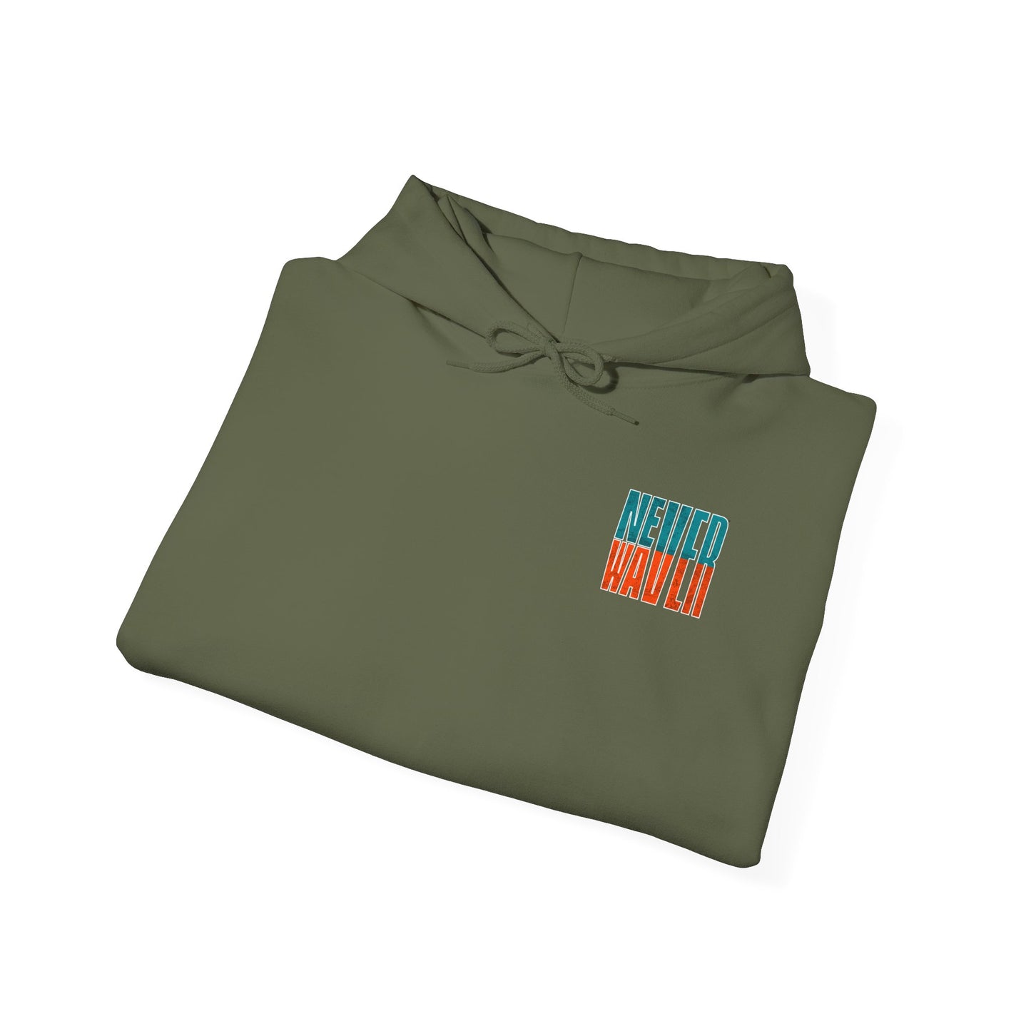 Miami Fans Never Waver Unisex Heavy Blend™ Hooded Sweatshirt