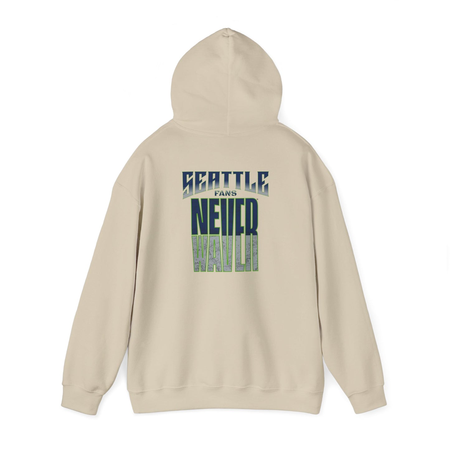 Seattle Fans Never Waver Unisex Heavy Blend™ Hooded Sweatshirt