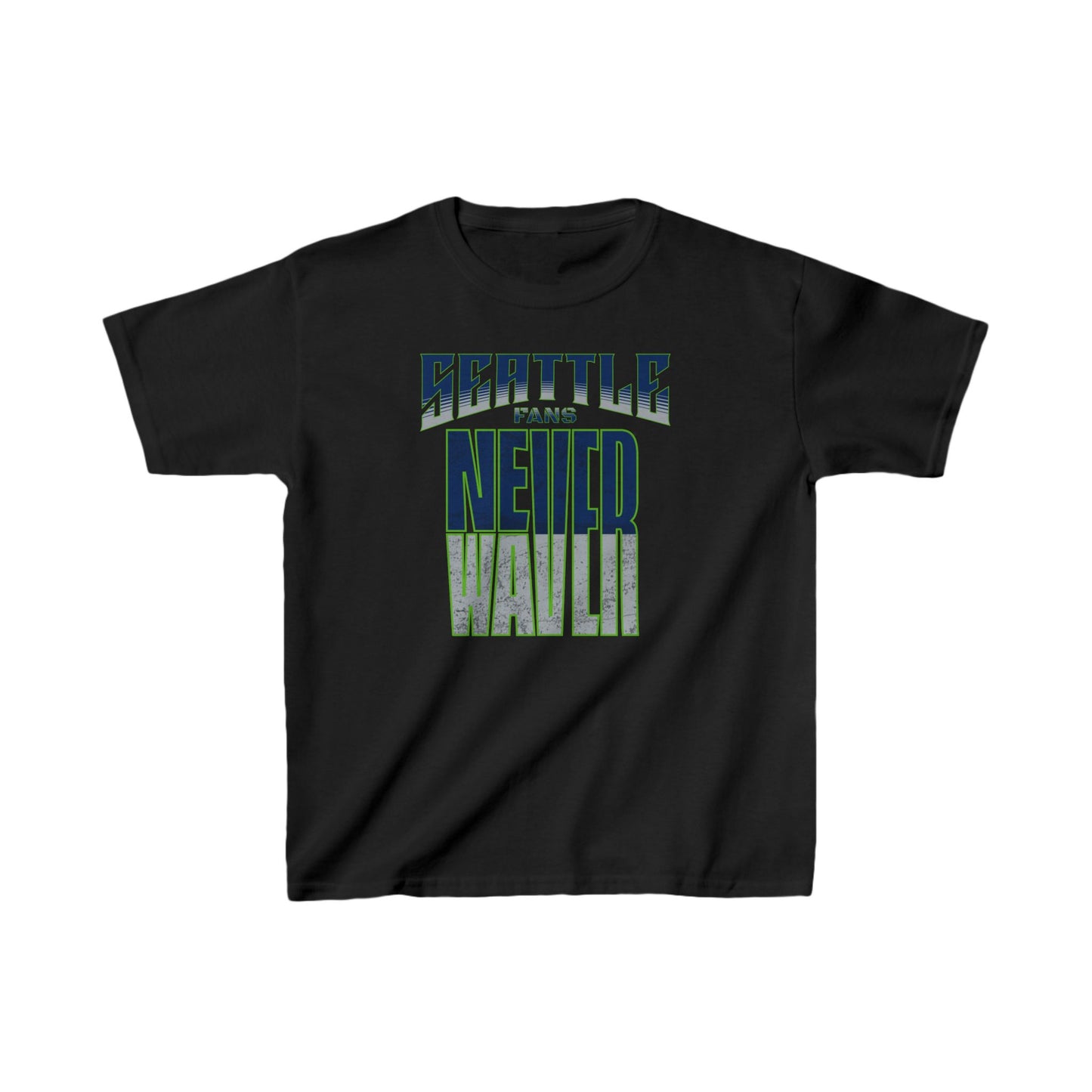 Seattle Fans Never Waver Kids Heavy Cotton™ Tee