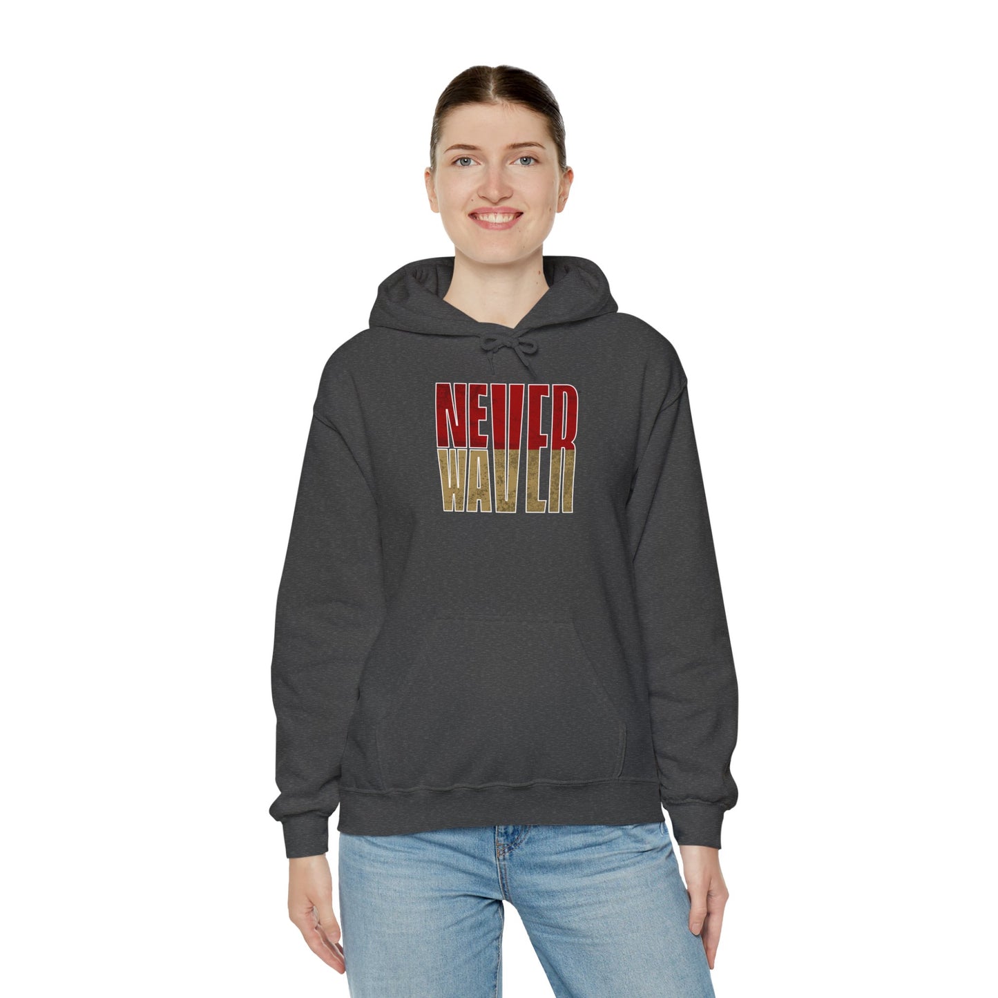 San Francisco Fans Never Waver Unisex Heavy Blend™ Hooded Sweatshirt