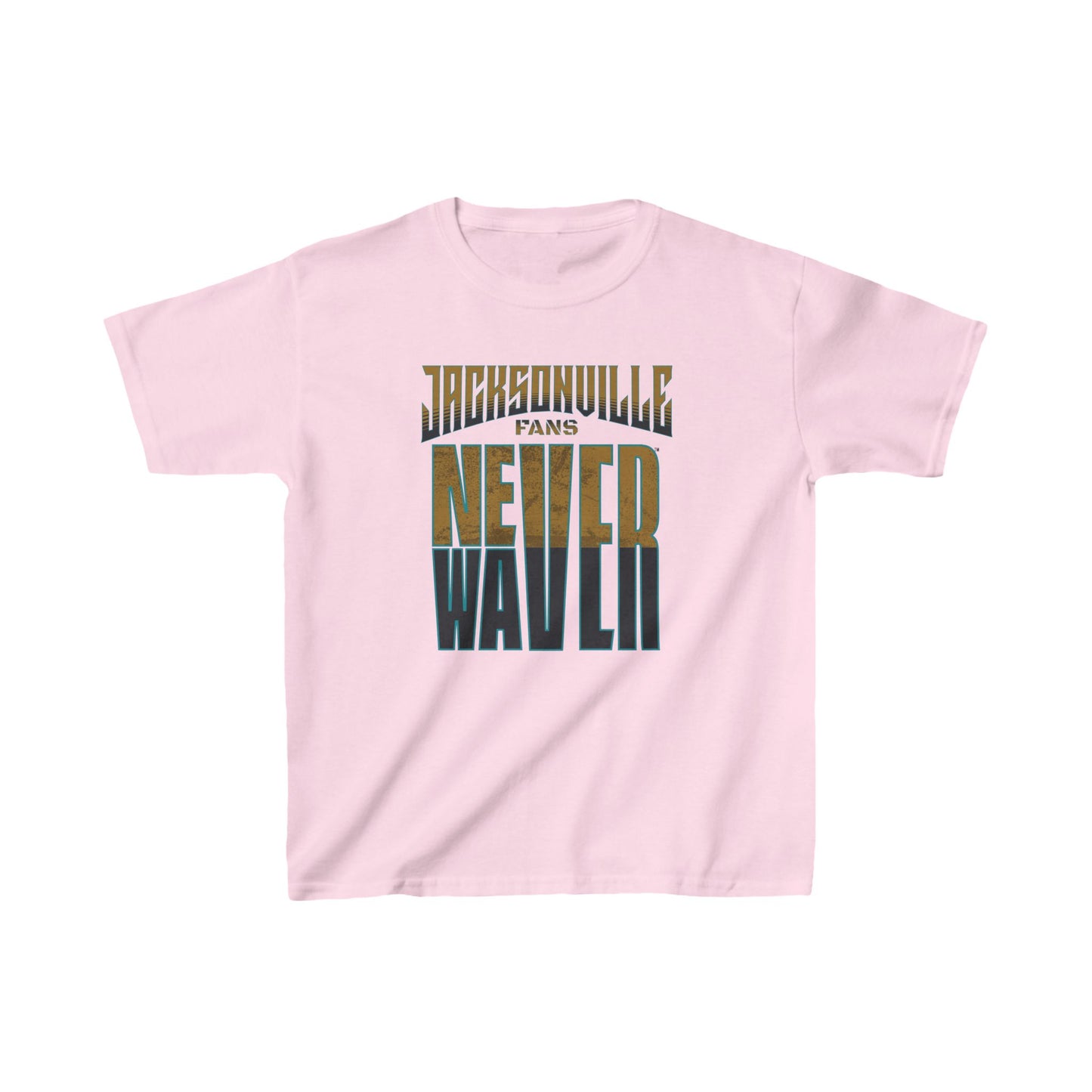 Jacksonville Fans Never Waver Kids Heavy Cotton™ Tee