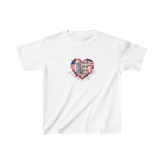 Never Waver Be Red White and a Little Bougie Kids Heavy Cotton™ Tee