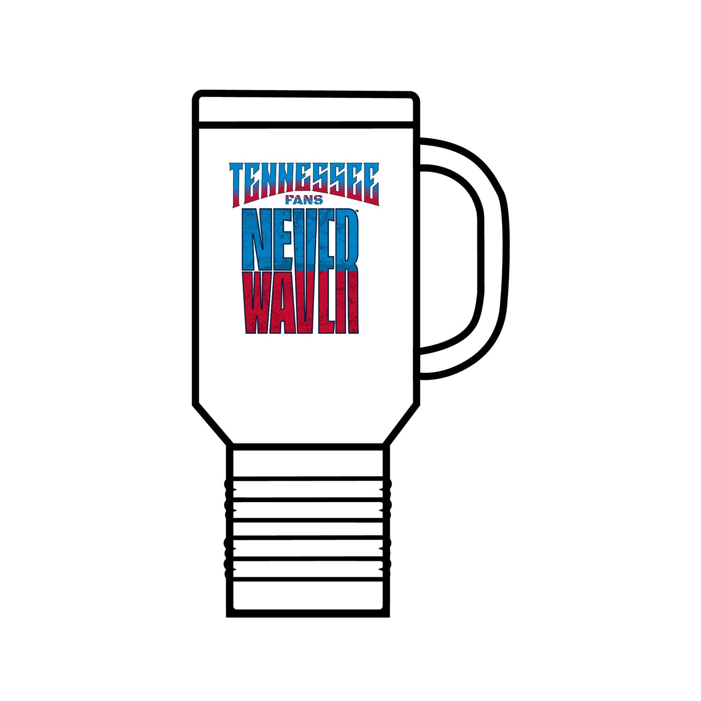 Tennessee Fans Never Waver Insulated Travel Mug, 40oz