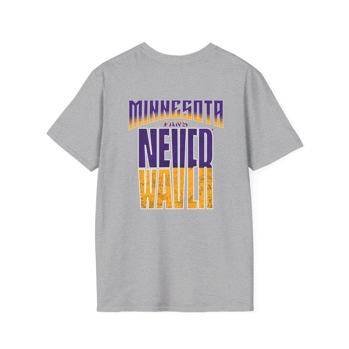 Minnesota Fans Never Waver Unisex Softstyle T-Shirt