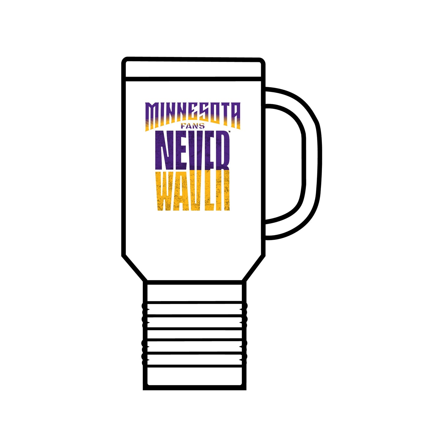 Minnesota Fans Never Waver Insulated Travel Mug, 40oz