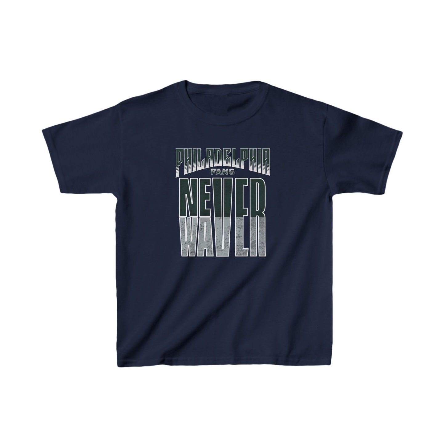 Philadelphia Fans Never Waver Kids Heavy Cotton™ Tee