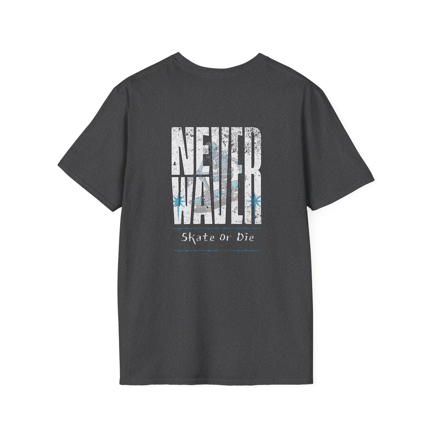 Never Waver Skate or Die Unisex Softstyle T-Shirt