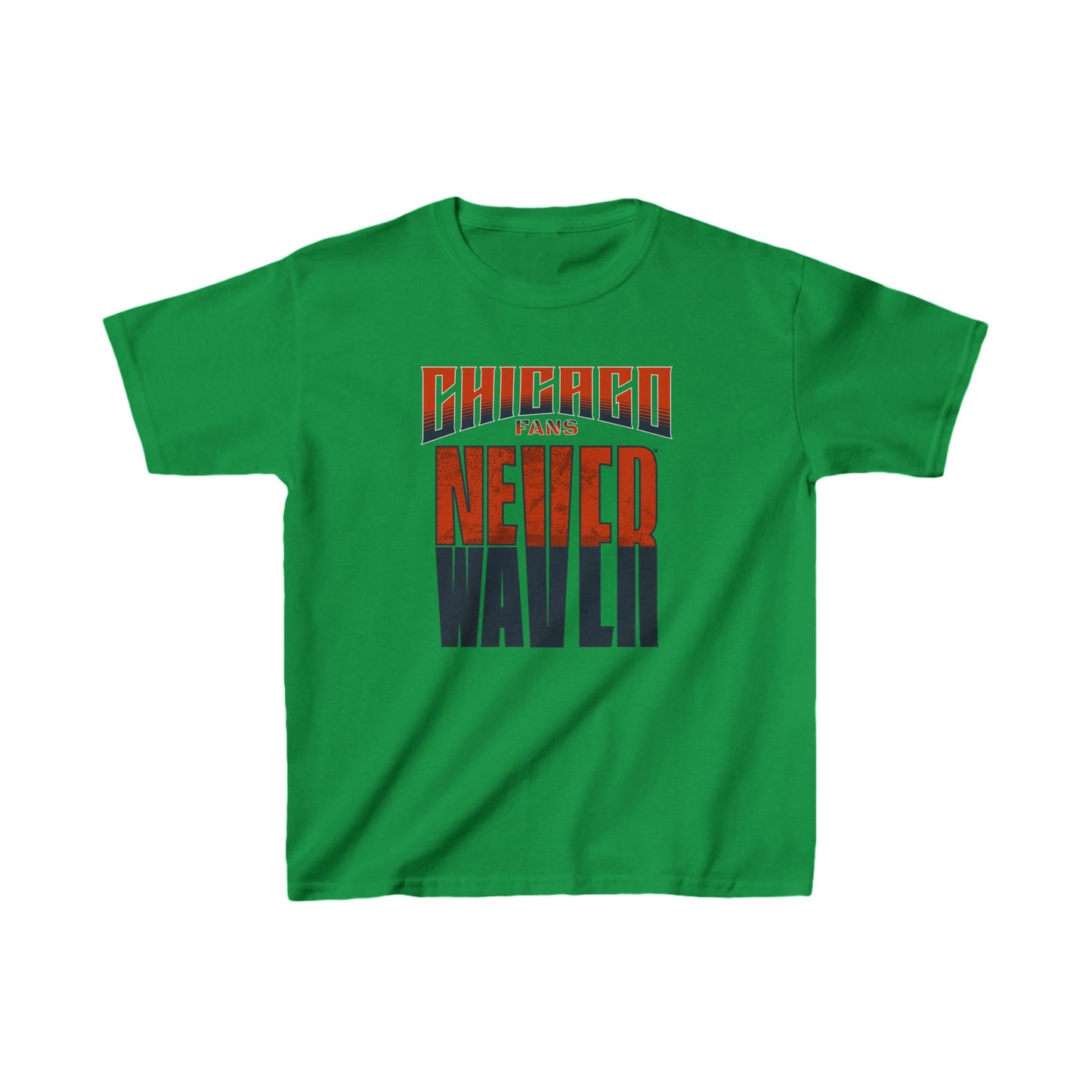 Chicago Fans Never Waver Kids Heavy Cotton™ Tee