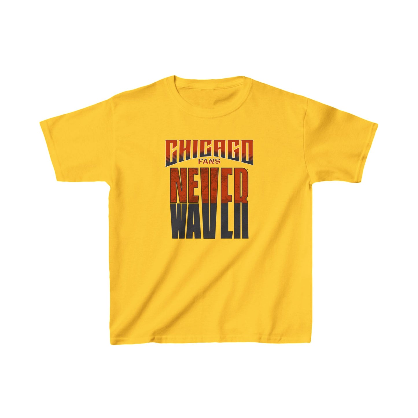 Chicago Fans Never Waver Kids Heavy Cotton™ Tee