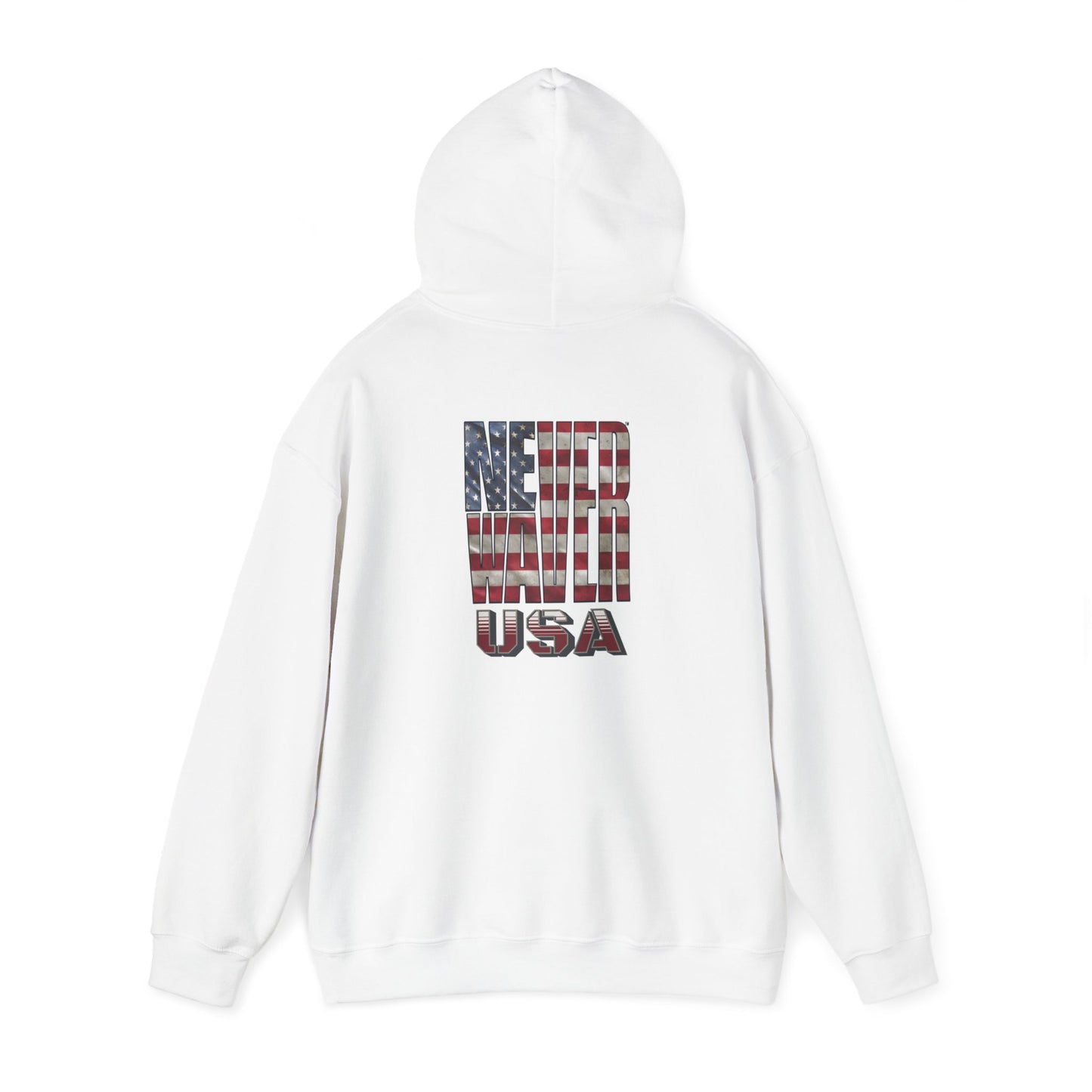 Never Waver USA Unisex Heavy Blend™ Hooded Sweatshirt