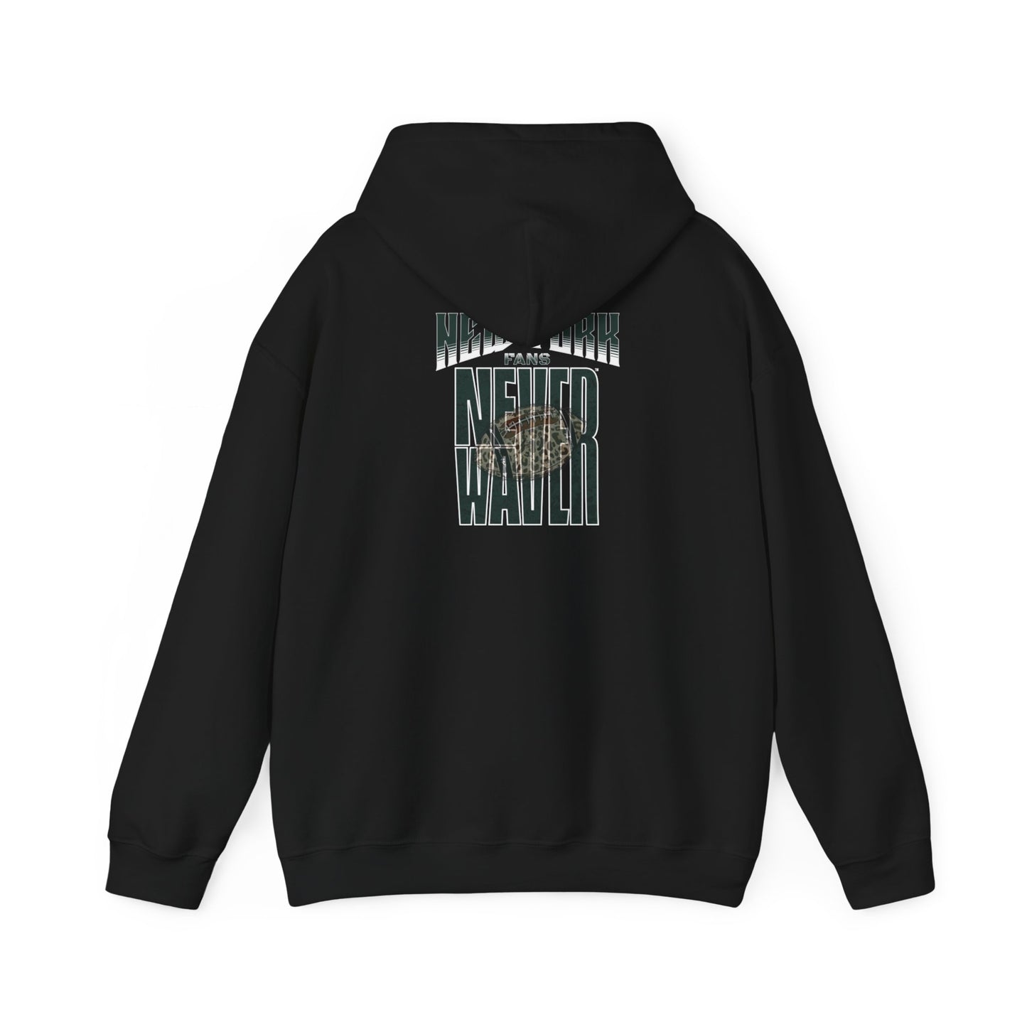 New York  Fans Never Waver W-Leopard Football Unisex Heavy Blend™ Hooded Sweatshirt