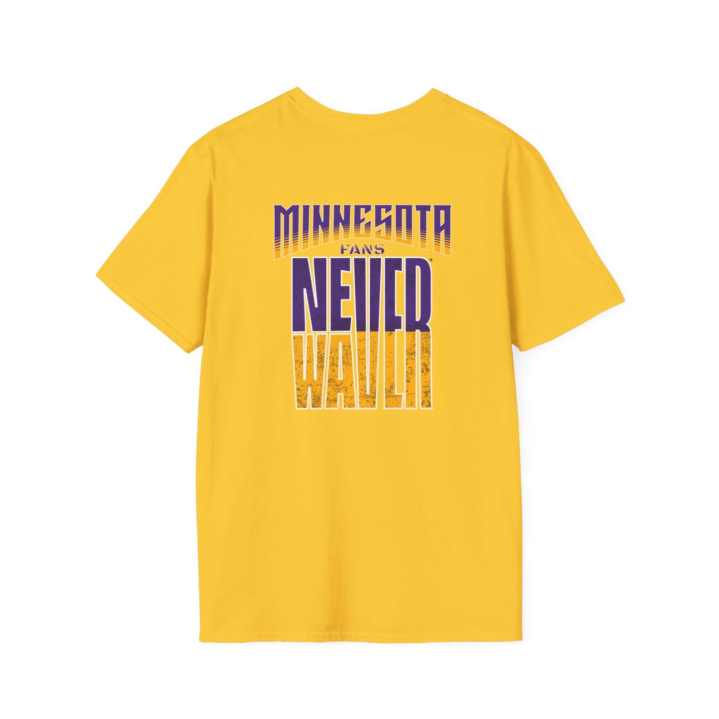 Minnesota Fans Never Waver Unisex Softstyle T-Shirt