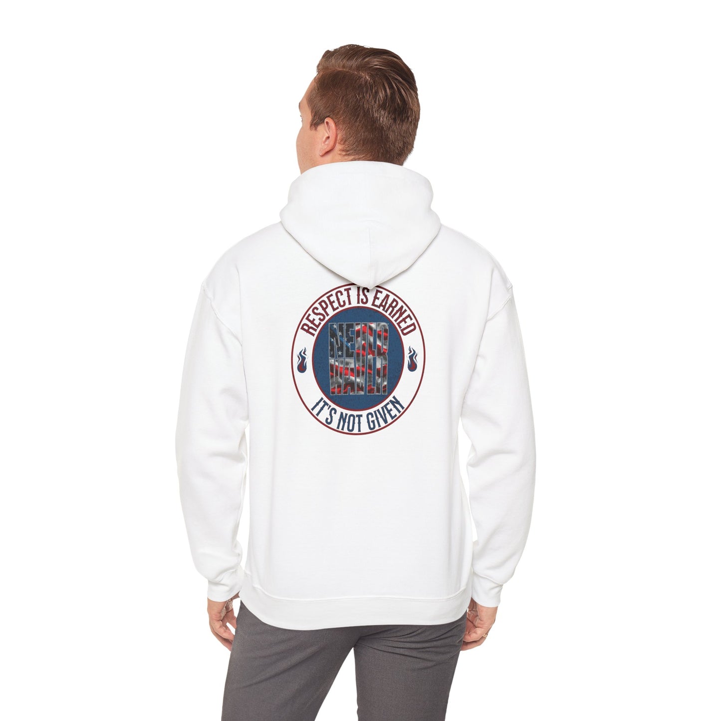 Respect is Earned Never Waver Not Given Unisex Heavy Blend™ Hooded Sweatshirt