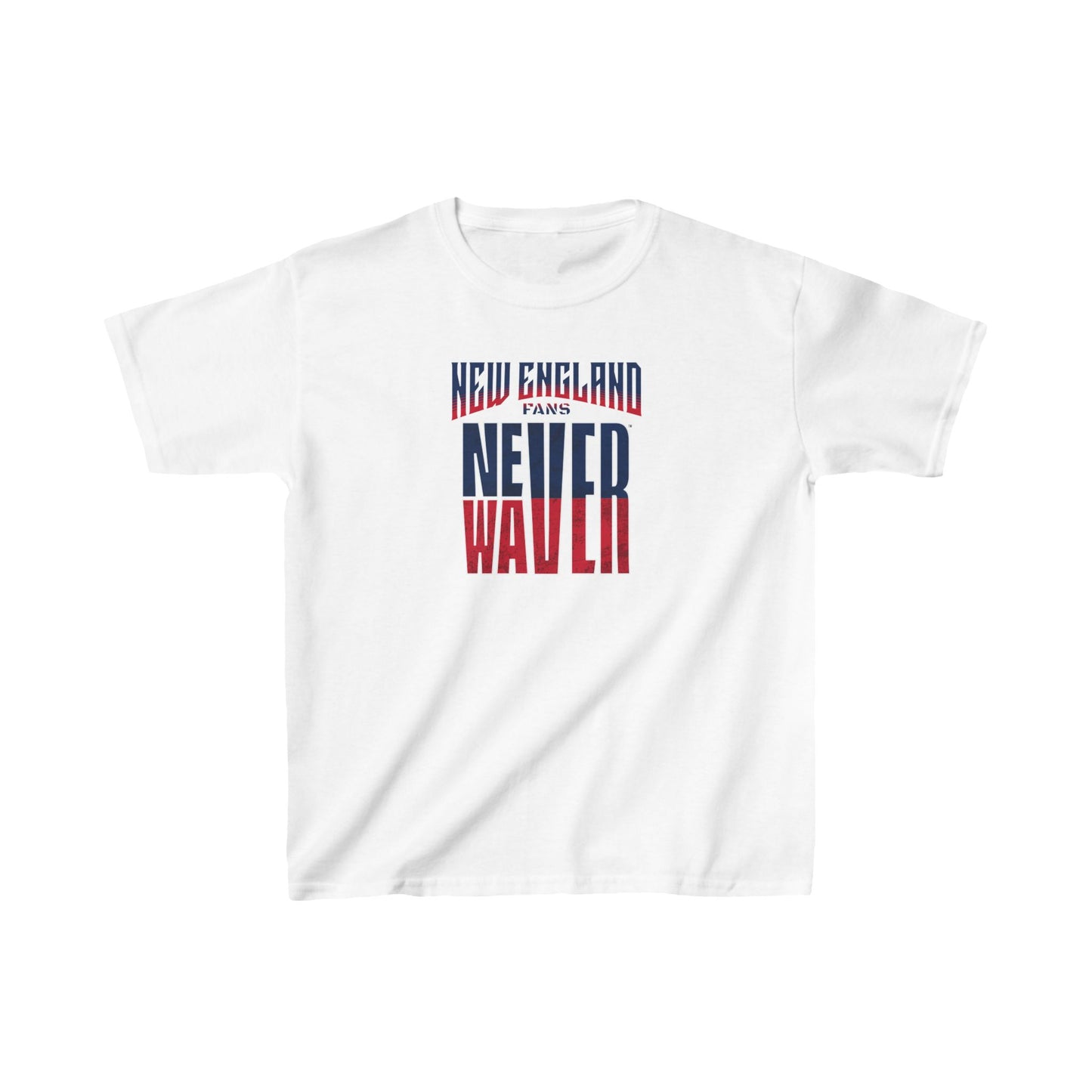 New England Fans Never Waver Kids Heavy Cotton™ Tee