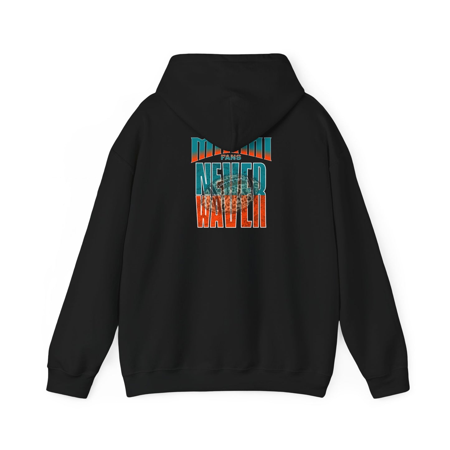 Miami Fans Never Waver W-Leopard Football Unisex Heavy Blend™ Hooded Sweatshirt