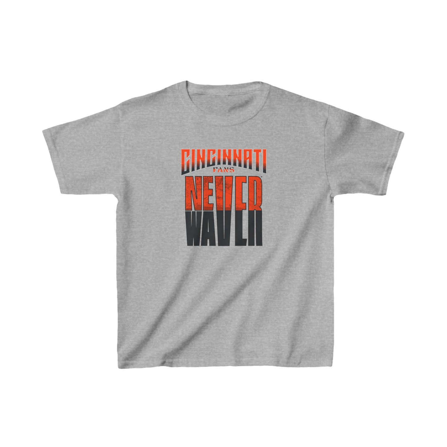 Cincinnati Fans Never Waver Kids Heavy Cotton™ Tee