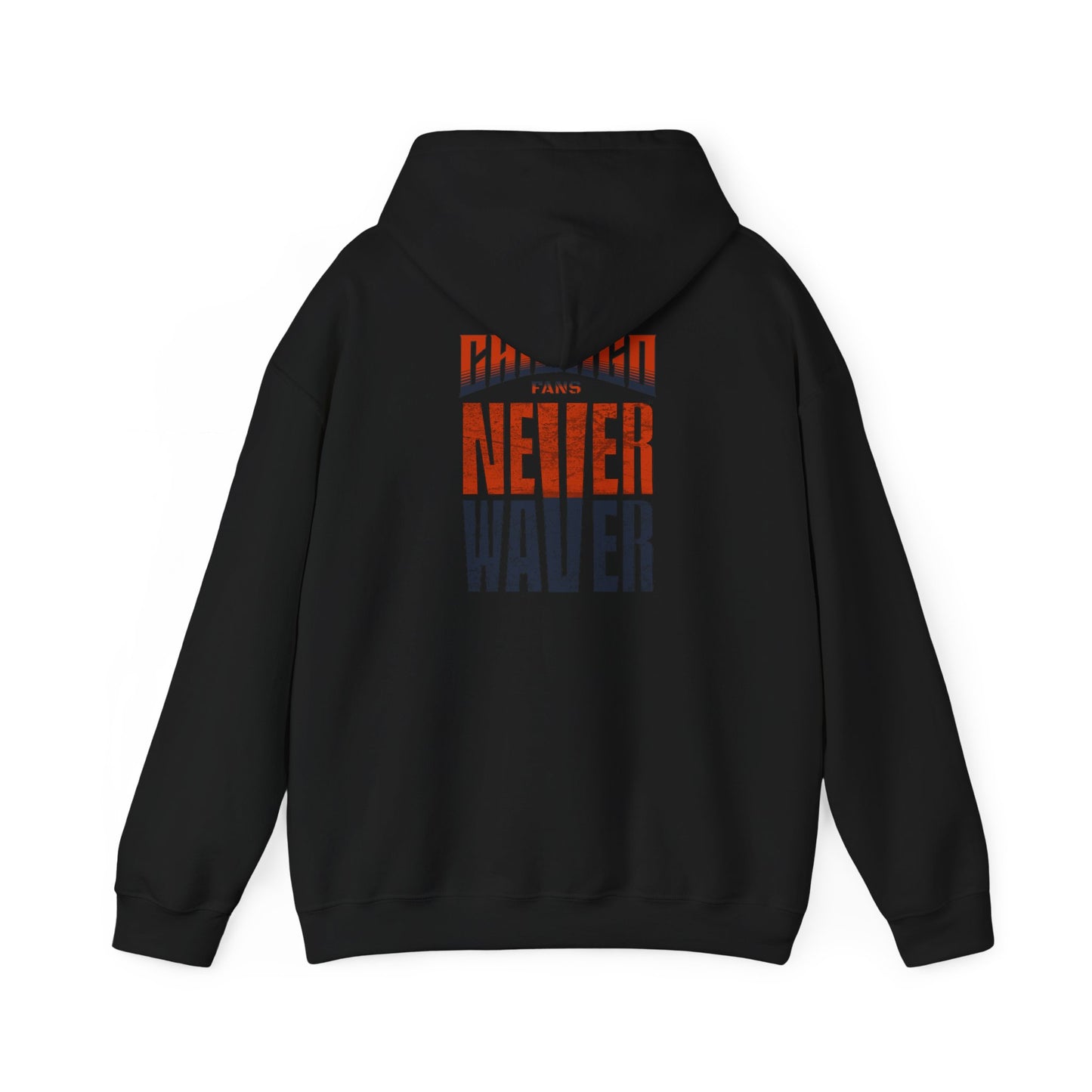 Unisex Heavy Blend™ Hooded Sweatshirt - 'Chicago Fans Never Waver' Motivational Apparel