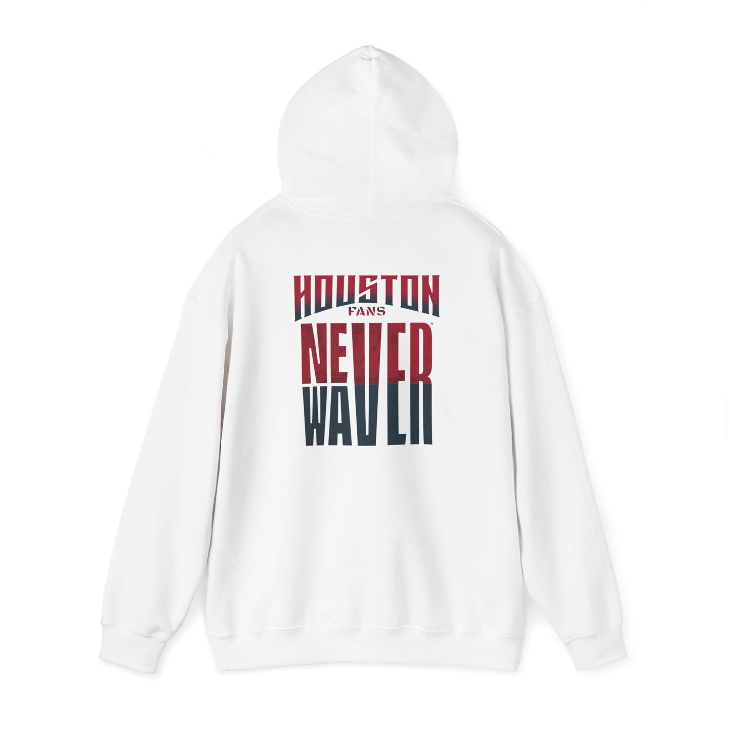 Huston Fans Never Waver Unisex Heavy Blend™ Hooded Sweatshirt