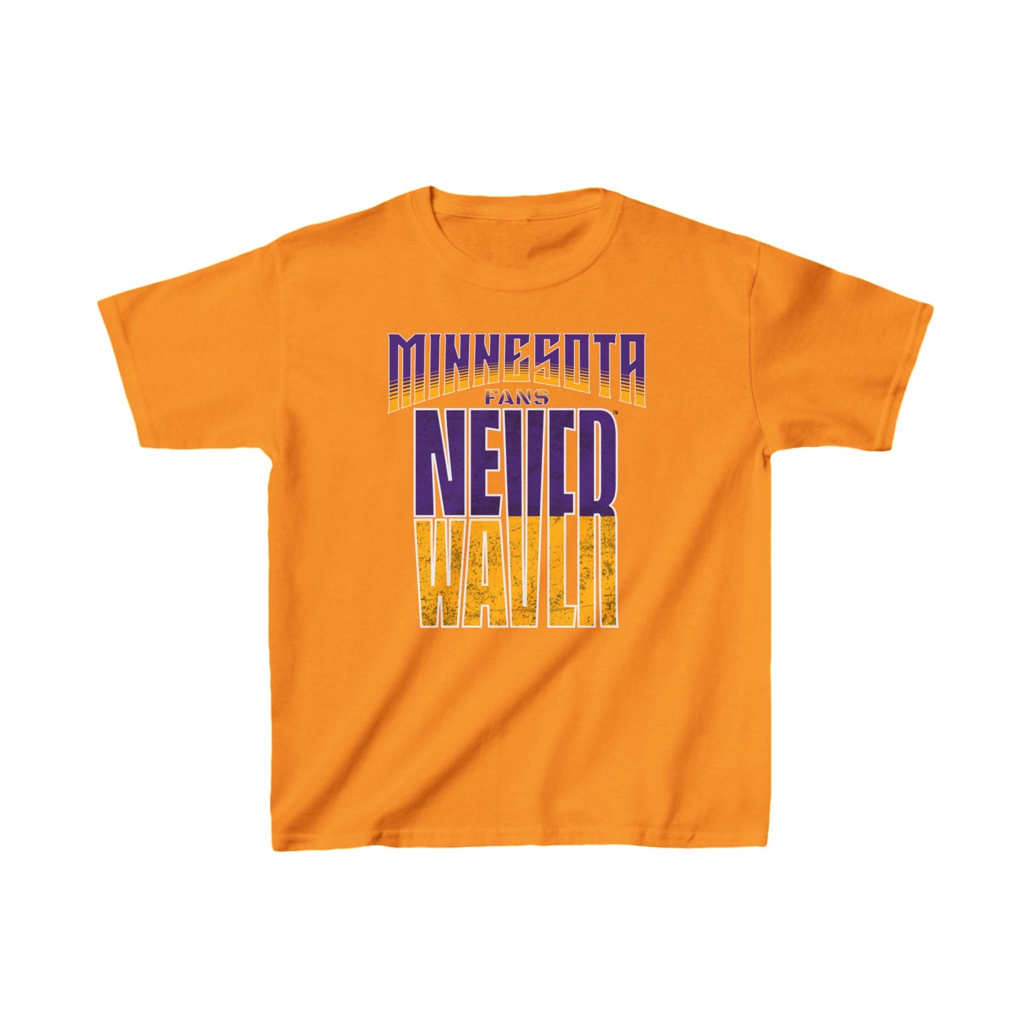 Minnesota Fans Never Waver Kids Heavy Cotton™ Tee