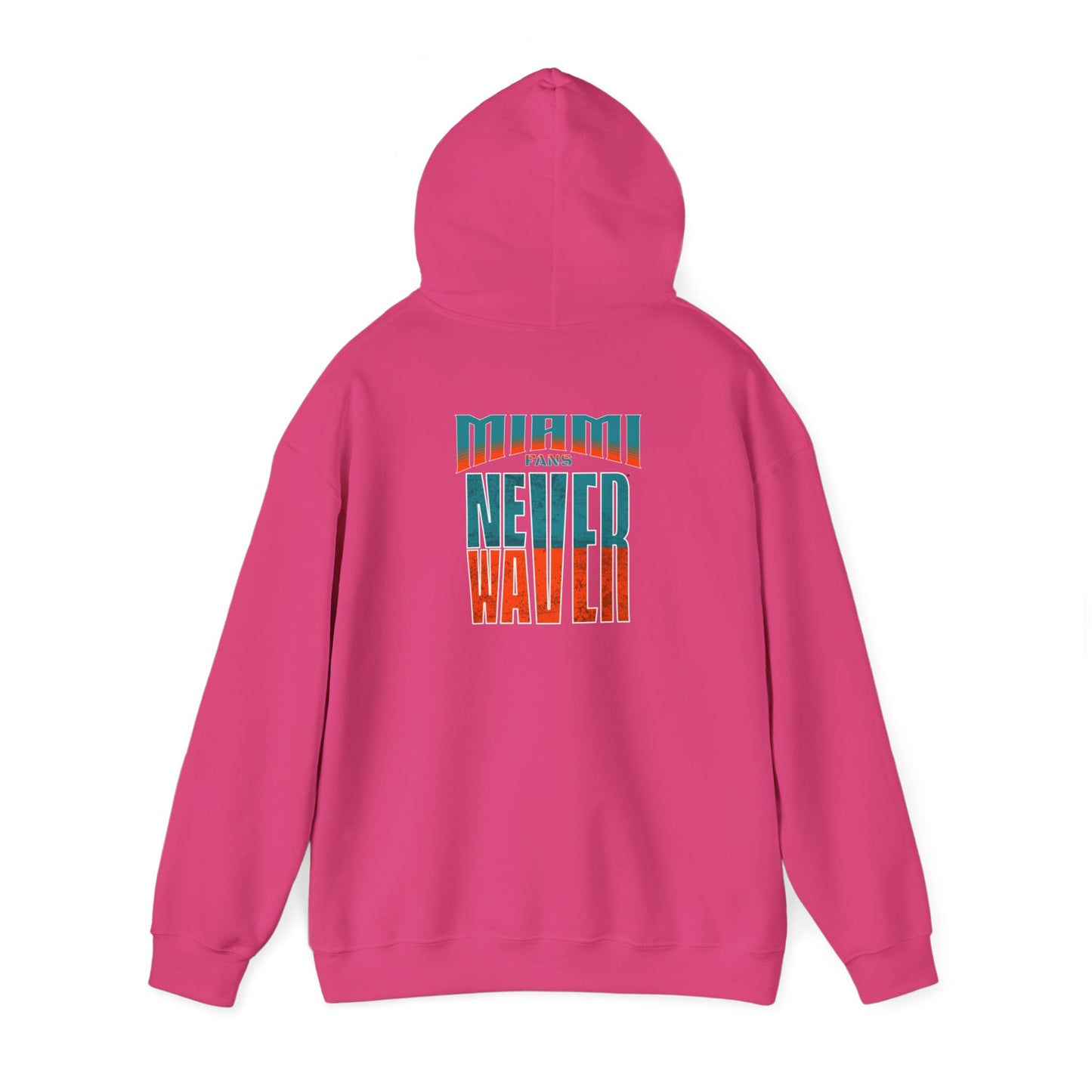 Miami Fans Never Waver Unisex Heavy Blend™ Hooded Sweatshirt