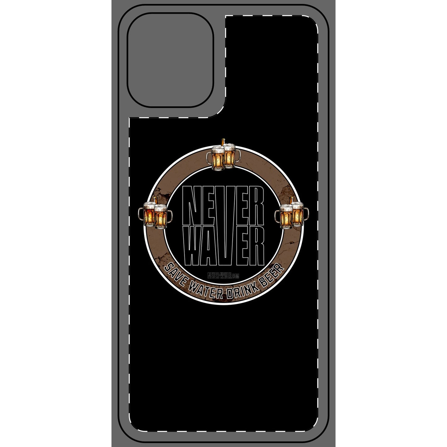 Never Waver Phone Skin - Beer Lover's Accessory