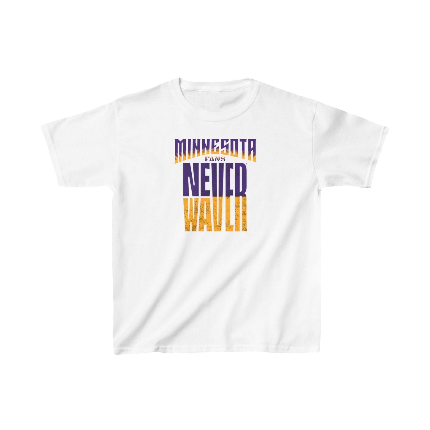 Minnesota Fans Never Waver Kids Heavy Cotton™ Tee