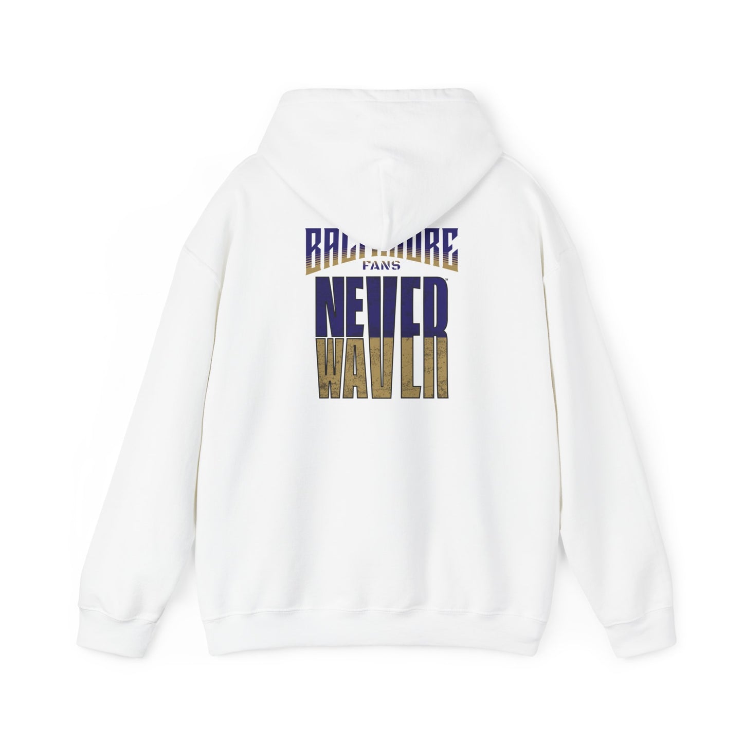 Baltimore Fans Never Waver Unisex Heavy Blend™ Hooded Sweatshirt