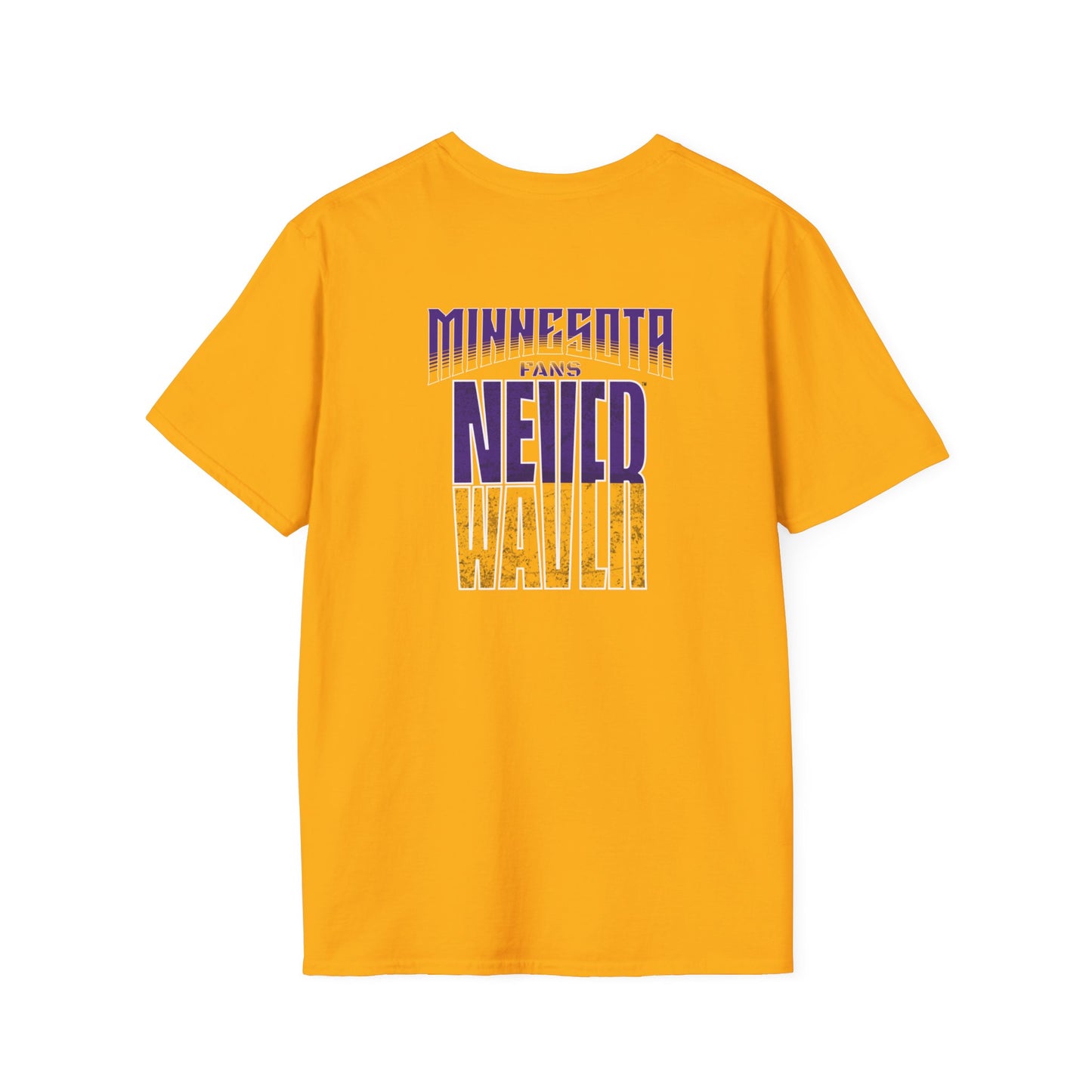 Minnesota Fans Never Waver Unisex Softstyle T-Shirt