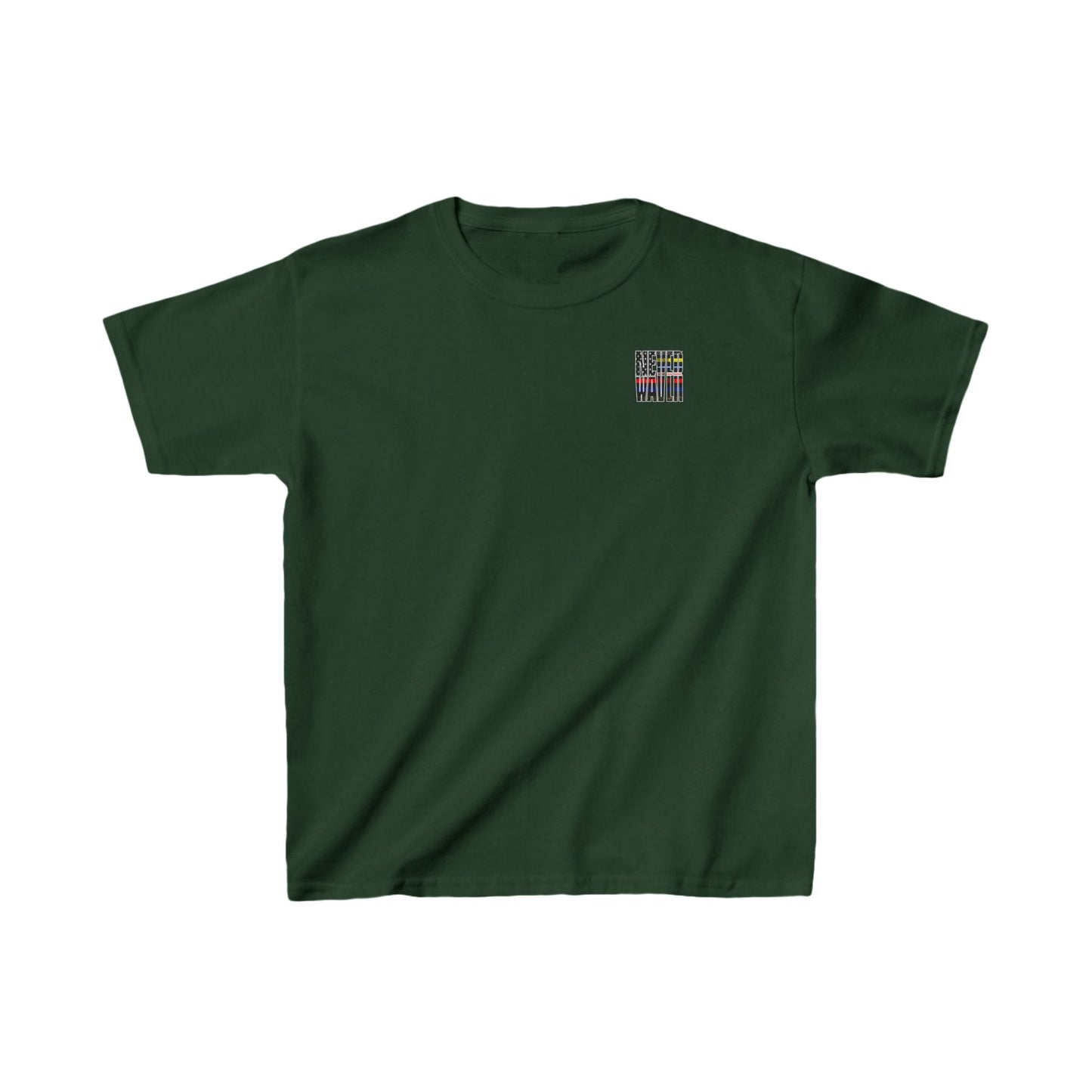 Never Waver Always Back Our First Responders  Kids Heavy Cotton™ Tee