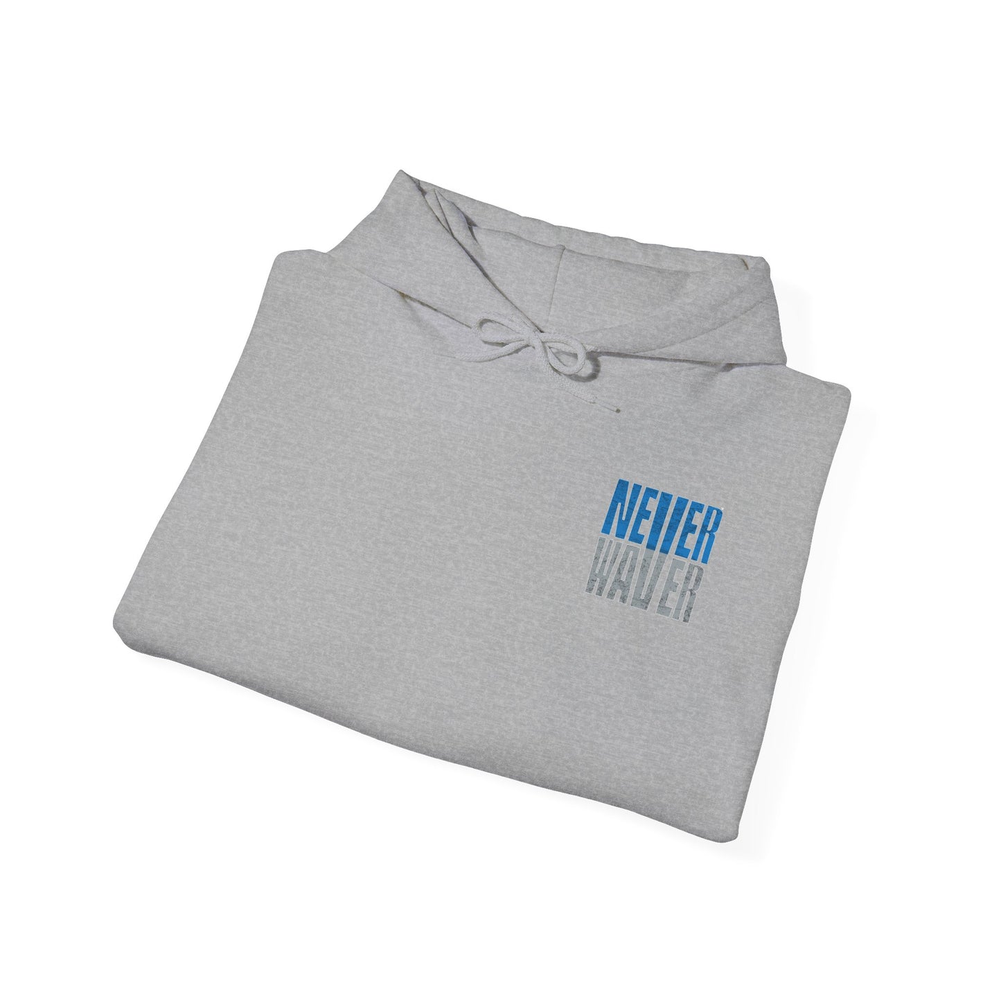 Unisex Heavy Blend™ Hooded Sweatshirt - 'Detroit Fans Never Waver' Inspirational Hoodie for Fans