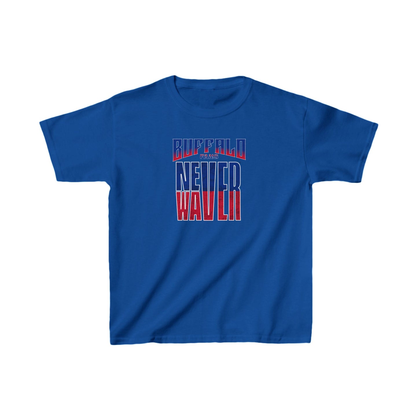 Buffalo Fans Never Waver Kids Heavy Cotton™ Tee