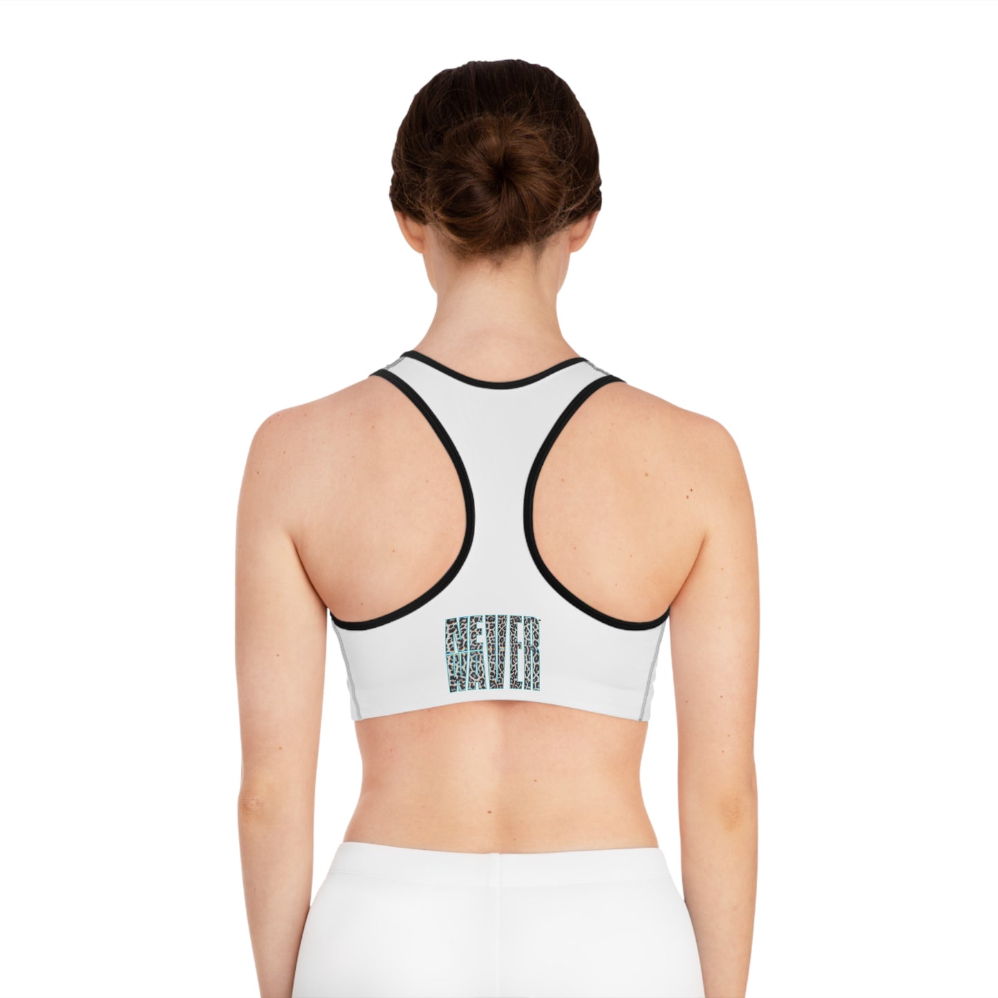 Never Waver Don't Wish For It Work For It Sports Bra (AOP)