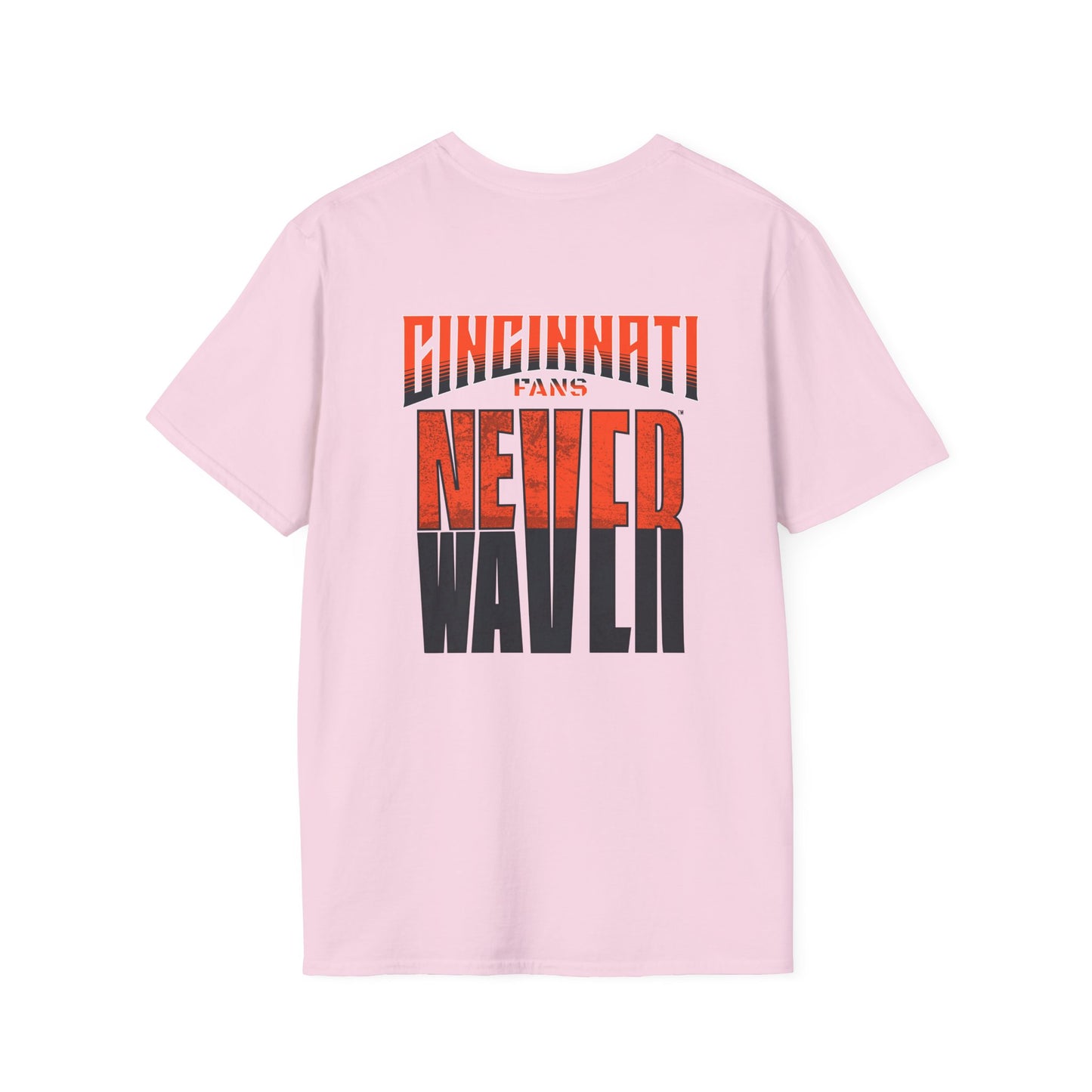 Cincinnati Fans Never Waver Unisex Softstyle T-Shirt