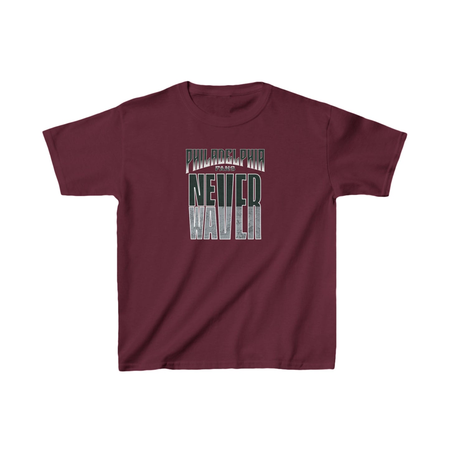 Philadelphia Fans Never Waver Kids Heavy Cotton™ Tee