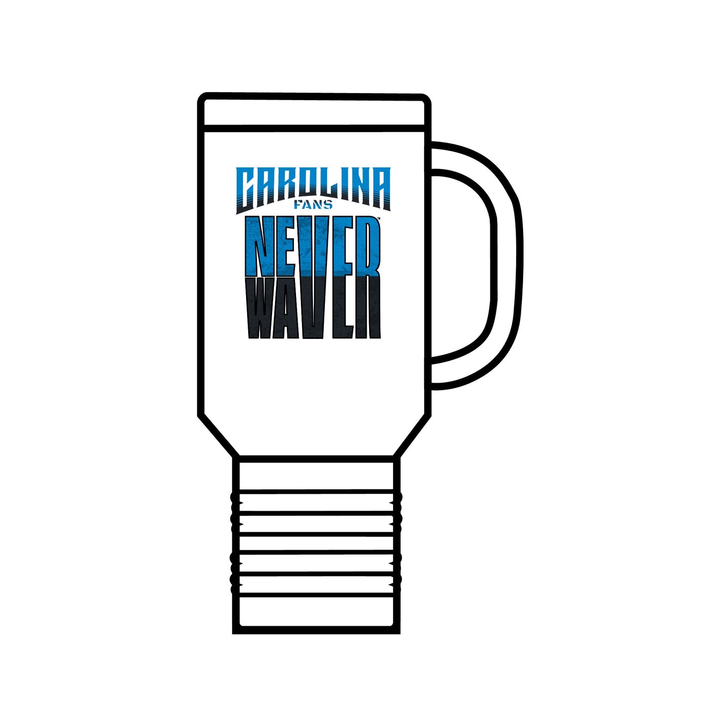 Carolina Fans Never Waver Insulated Travel Mug, 40oz