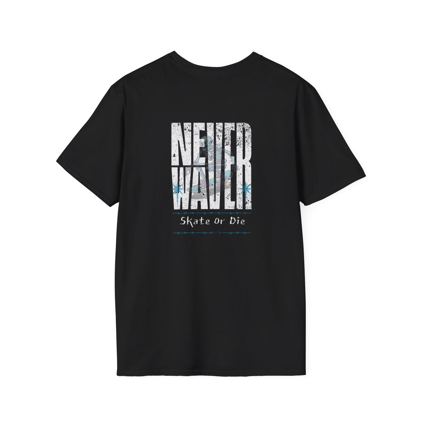 Never Waver Skate or Die Unisex Softstyle T-Shirt