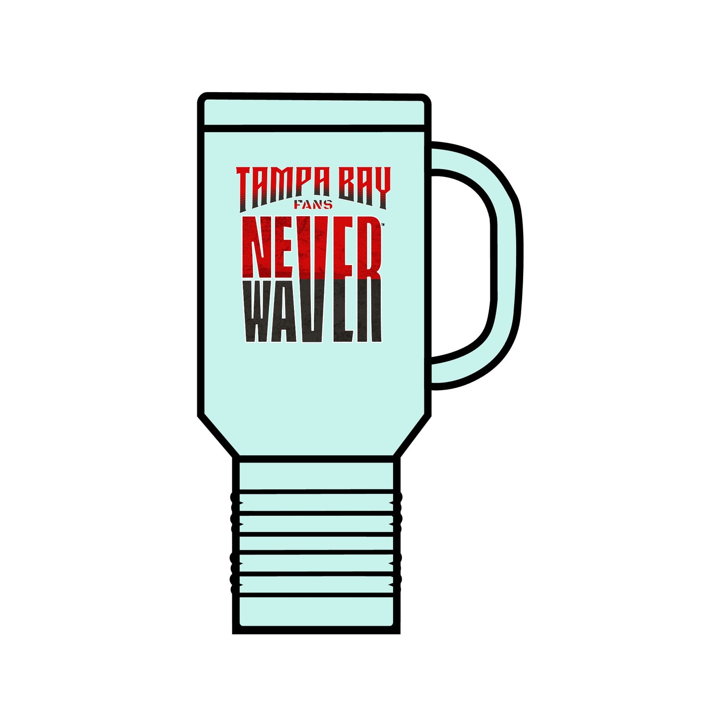 Tampa Bay Fans Never Waver Insulated Travel Mug, 40oz