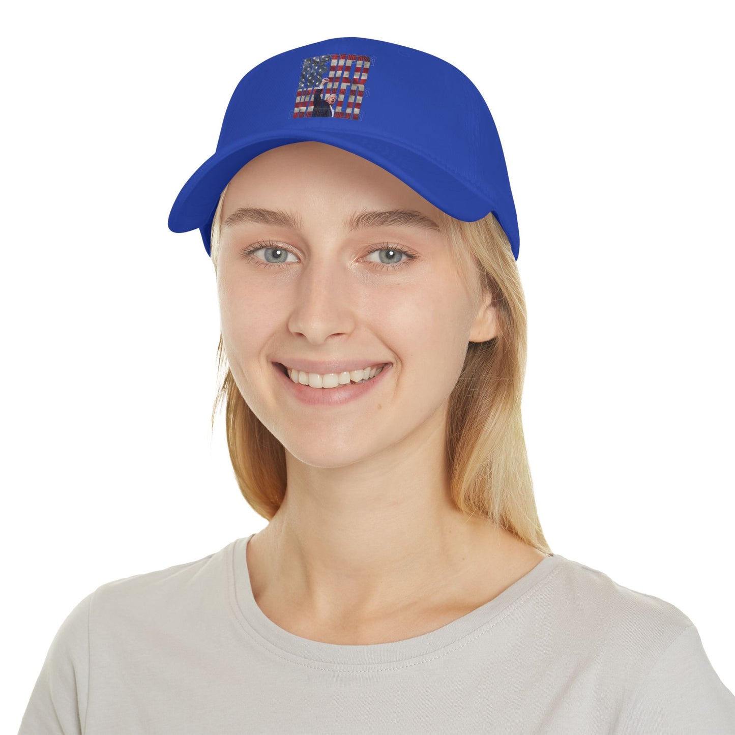 Never Waver Trump Fist Pump Low Profile Baseball Cap