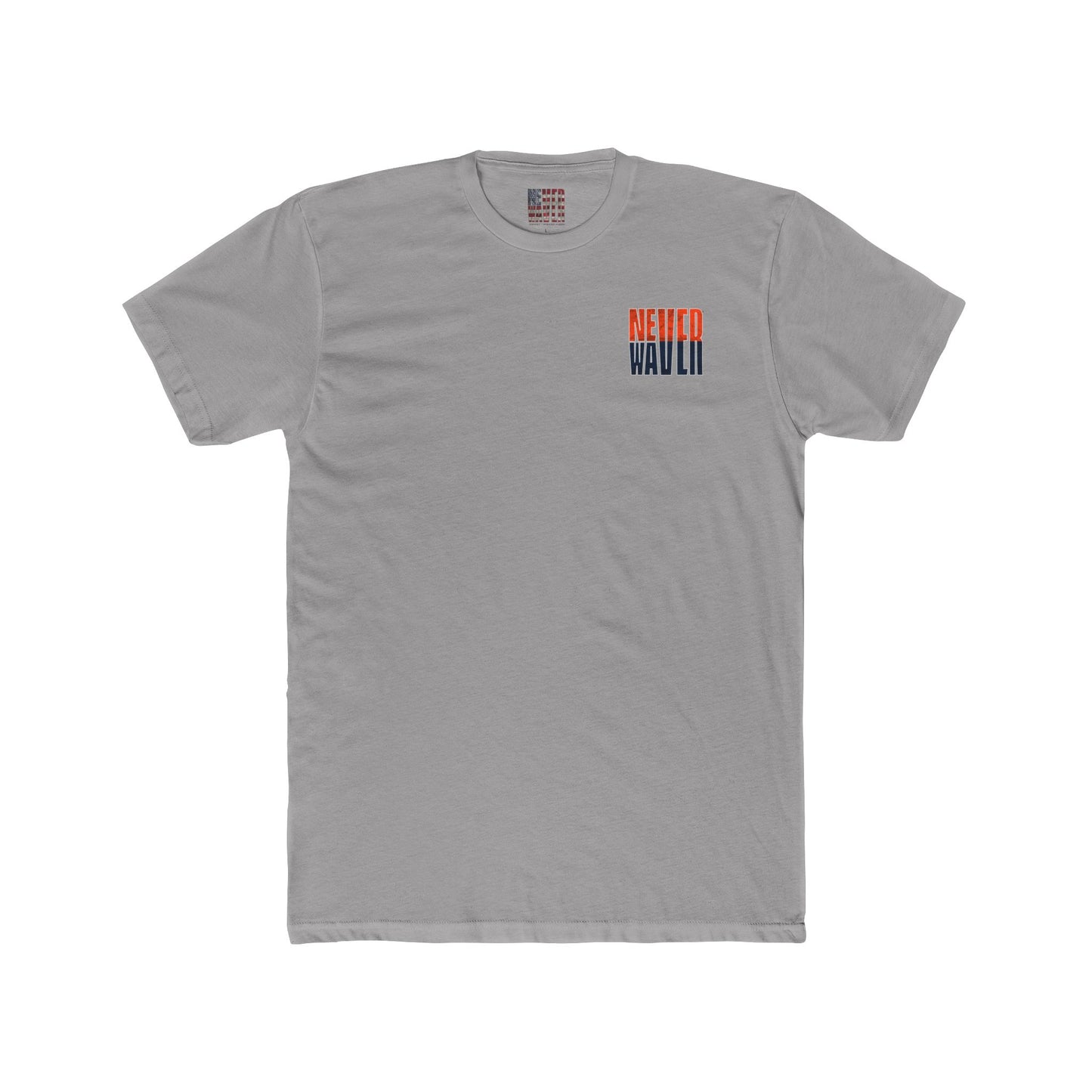 Denver Fans Never Waver Unisex Cotton Crew Tee