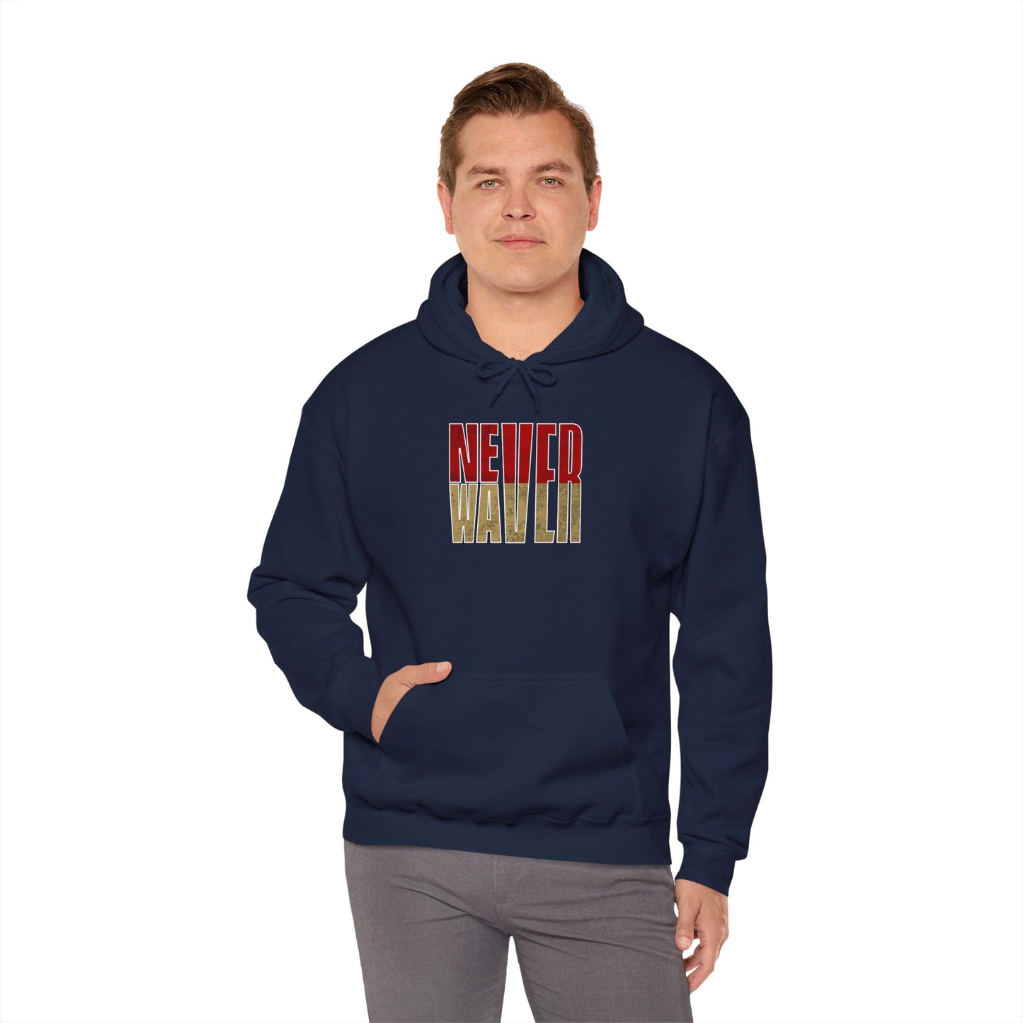 San Francisco Fans Never Waver Unisex Heavy Blend™ Hooded Sweatshirt